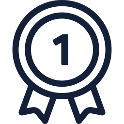 First Place Medal Icon - 6435 - Dryicons