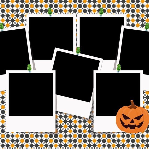 Halloween Photo Collage Template - 10338 - Dryicons