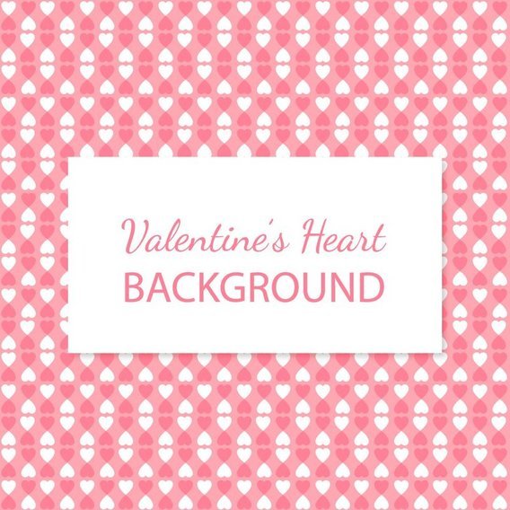 Cute Heart Pattern Background - 10506 - Dryicons